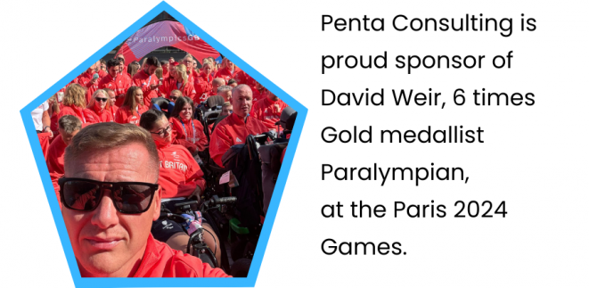 Penta Consulting is proud sponsor of David Weir, 6 times Gold medallist Paralympian, at the Paris 2024 Games.